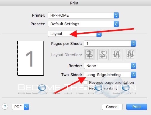 print on both side in microsoft word for mac